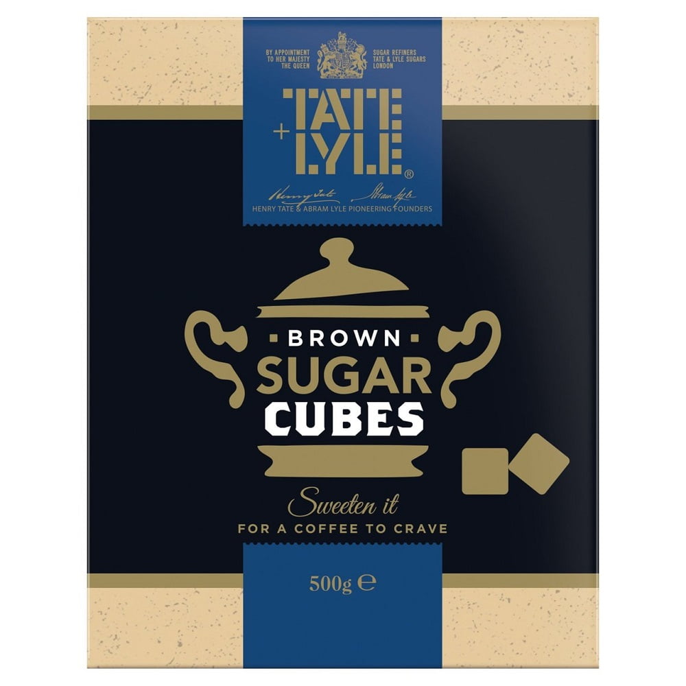 Tate & Lyle Fairtrade Brown Cane Sugar Demerara Cubes 500g (Pack of 10)