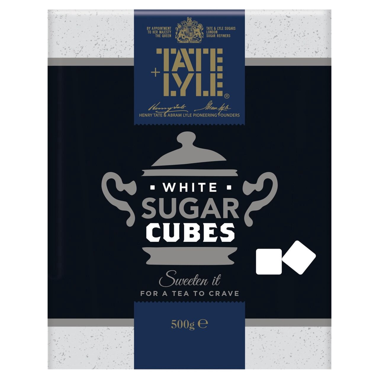 Tate & Lyle Fairtrade Cane White Sugar Cubes 500g (Pack of 2)