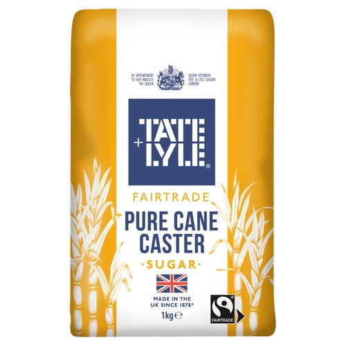 Tate & Lyle Fairtrade Caster Sugar 1kg, British Import (Pack of 2)