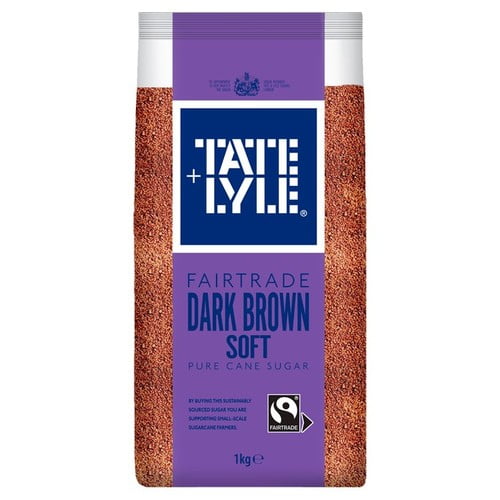 Tate & Lyle Fairtrade Dark Brown Sugar 1kg, British Import (Pack of 2)