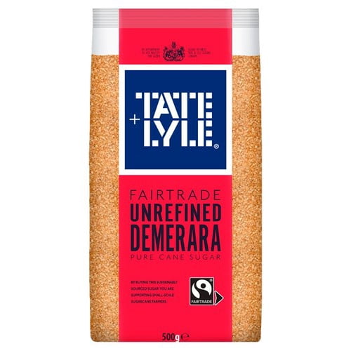 Tate & Lyle Fairtrade Demerara Sugar 500g, British Import (Pack of 2)