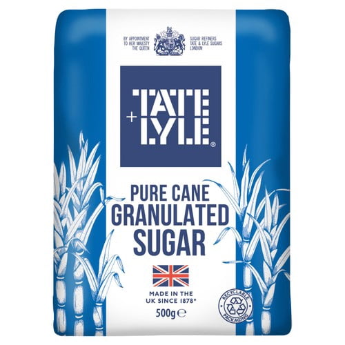 Tate & Lyle Fairtrade Granulated Sugar 500g, British Import (Pack of 2)