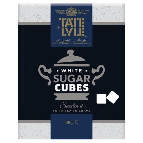 Tate & Lyle Fairtrade White Sugar Cube 500g, British Import (Pack of 2)