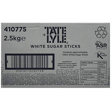 Tate & Lyle Sugars White Sugar Sticks (Pack of 1000)