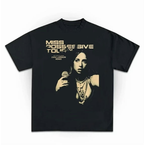 Tate McRae 2025 Concert Shirt Unisex Short Sleeve Tee Black ZA098