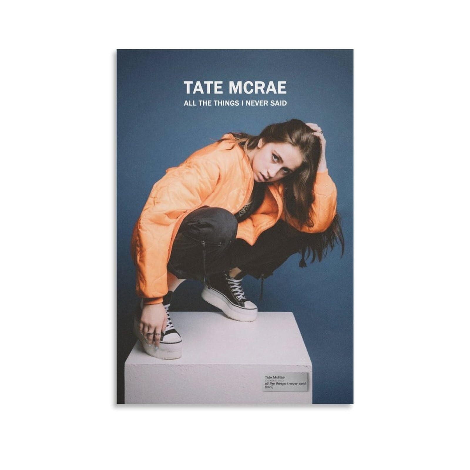 Tate McRae All The Things I Never Said Canvas Poster Bedroom Decoration ...