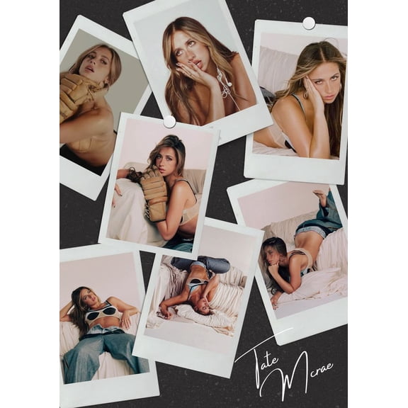 Tate McRae Fan Collage Poster Pop Music Aesthetic Wall Decor Size 24x36 Unframed Poster