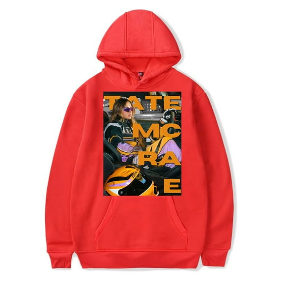 Tate McRae Hoodie Merch Unisex Graphic Printed Pullover Hooded Long Sleeve Sweatshirt