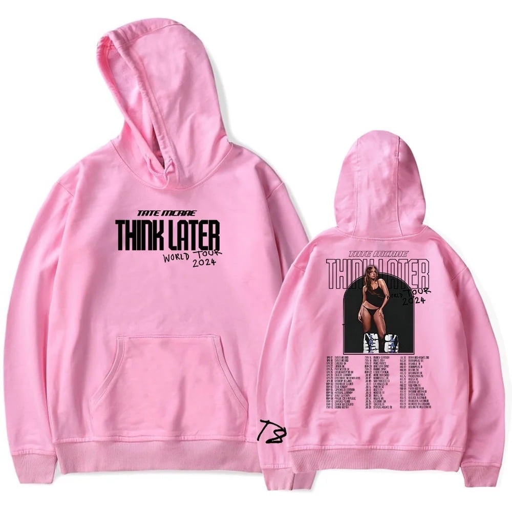 テイトマクレー TATE McRAE T8 ワールドツアー 2024 スウェット Tate McRae Hoodies Merch 2024 Think Later World Tour Long