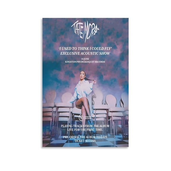 Tate McRae I Used To Think I Could Fly Poster 7 Gifts Canvas Painting Poster Wall Art Decorative Picture Prints Modern Decor 08x12inch(20x30cm)