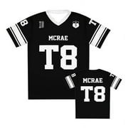 LWISULN Tate McRae Jersey 2025 New Spring/Summer Men‘s and Women‘s Sportswear T8 McRae Football Jersey V-Neck T-Shirt y2k Top