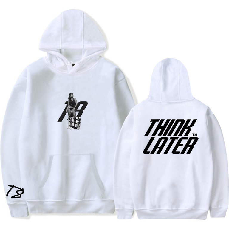 Tate McRae Merch Hoodie THINK LATER Hooded sweatshirt Long