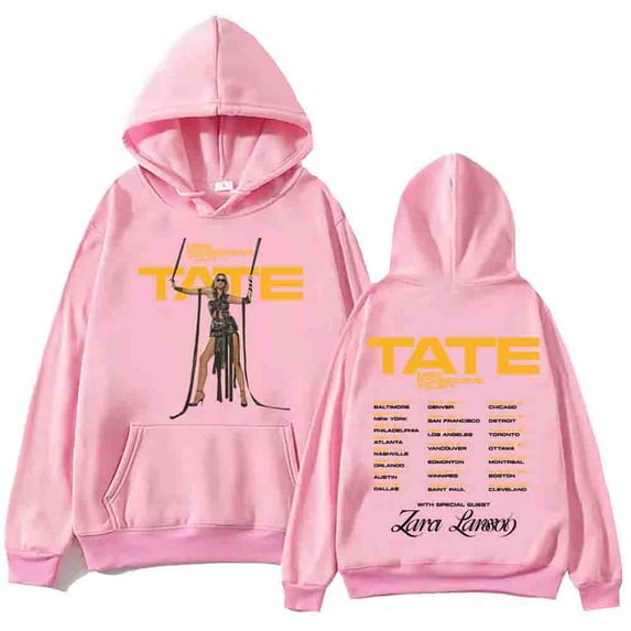 Tate McRae Miss Possessive World Tour 2025 Hoodie Harajuku Hip Hop Pullover Tops Popular Music Sweatshirt Fans Gift