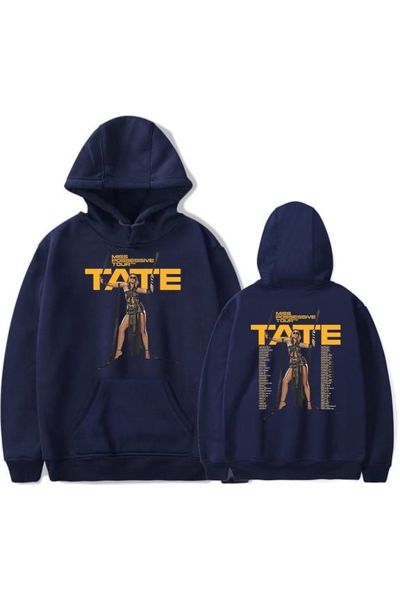 Tate McRae Miss Possessive Tour 2025 Merch Hoodie Pockets Drawstring Unisex Hooded Sweatshirt Fashion Clothing