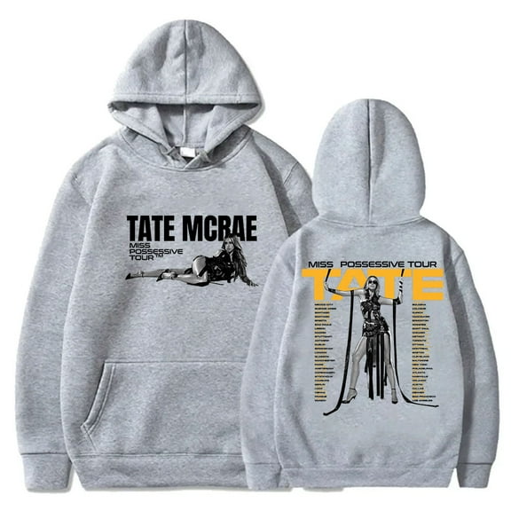 Tate McRae Miss Possessive Tour Hoodies Cosplay Women Men Fashion HipHop Long Sleeve Sweatshirts