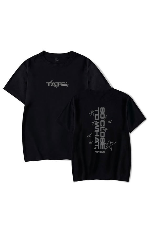 Tate McRae SC2W Stars Merch Short Sleeve T-shirt Unisex Fashion Crew Neck Top