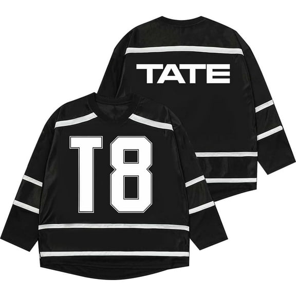 Tate McRae So Close To What Jersey Merch Unisex Fashion V-neck Long Sleeve Tee