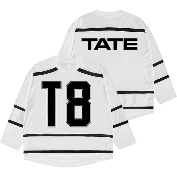 Tate McRae So Close To What Jersey Merch Unisex Fashion V-neck Long Sleeve Tee