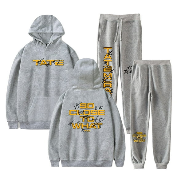 Tate McRae Stars Hoodies Jogger Pants Set Miss Possessive Tour Merch Unisex Streetwear Sweatshirts