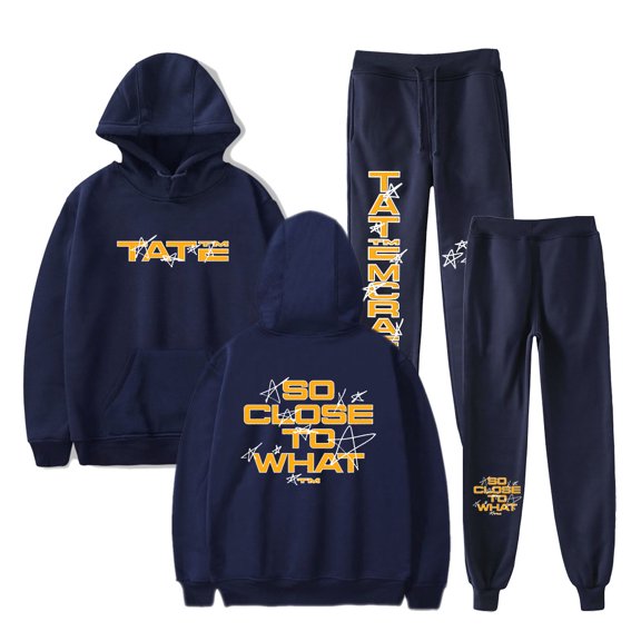 Tate McRae Stars Hoodies Jogger Pants Set Miss Possessive Tour Merch Unisex Streetwear Sweatshirts
