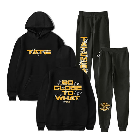 Tate McRae Stars Hoodies Jogger Pants Set Miss Possessive Tour Merch Unisex Streetwear Sweatshirts