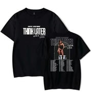 IYQPJSDK Tate McRae T-Shirt 2024 Think Later World Tour Merch Cosplay Tee Summer For Women/Men Casual Short Sleeve Top