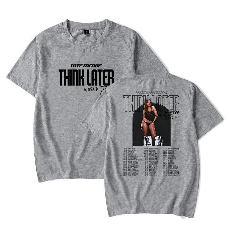Tate McRae Tシャツ Tate McRae T-Shirt 2024 Think Later World Tour Merch Cosplay