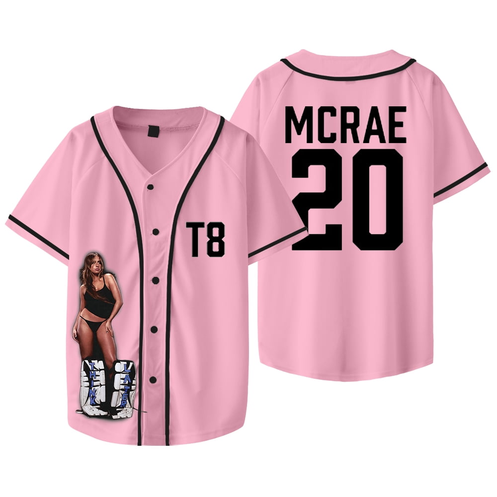 Tate McRae T8 Merch Jersey Think Later Tour T-shirts Women