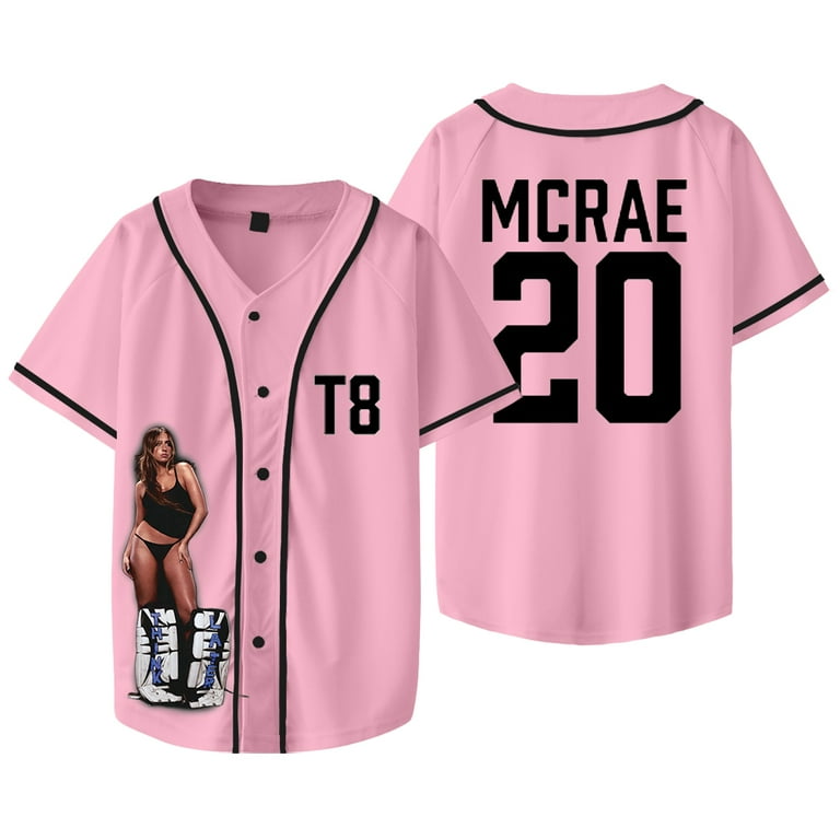 Tate McRae T8 Merch Jersey Think Later Tour T-shirts Women
