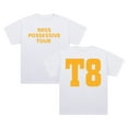 thumbnail image 1 of Tate McRae T8 Merch T-shirt Miss Possessive Tour 2025 Short Sleeve Cotton Tee Men Women Streetwear Tops, 1 of 3
