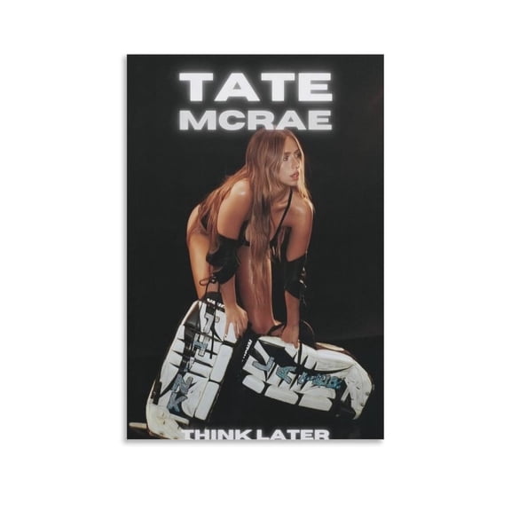 Tate McRae THINK LATER Poster 12 Posters Art Print Wall Photo Paint Poster Hanging Picture Family Bedroom Decor Gift 08x12inch(20x30cm)