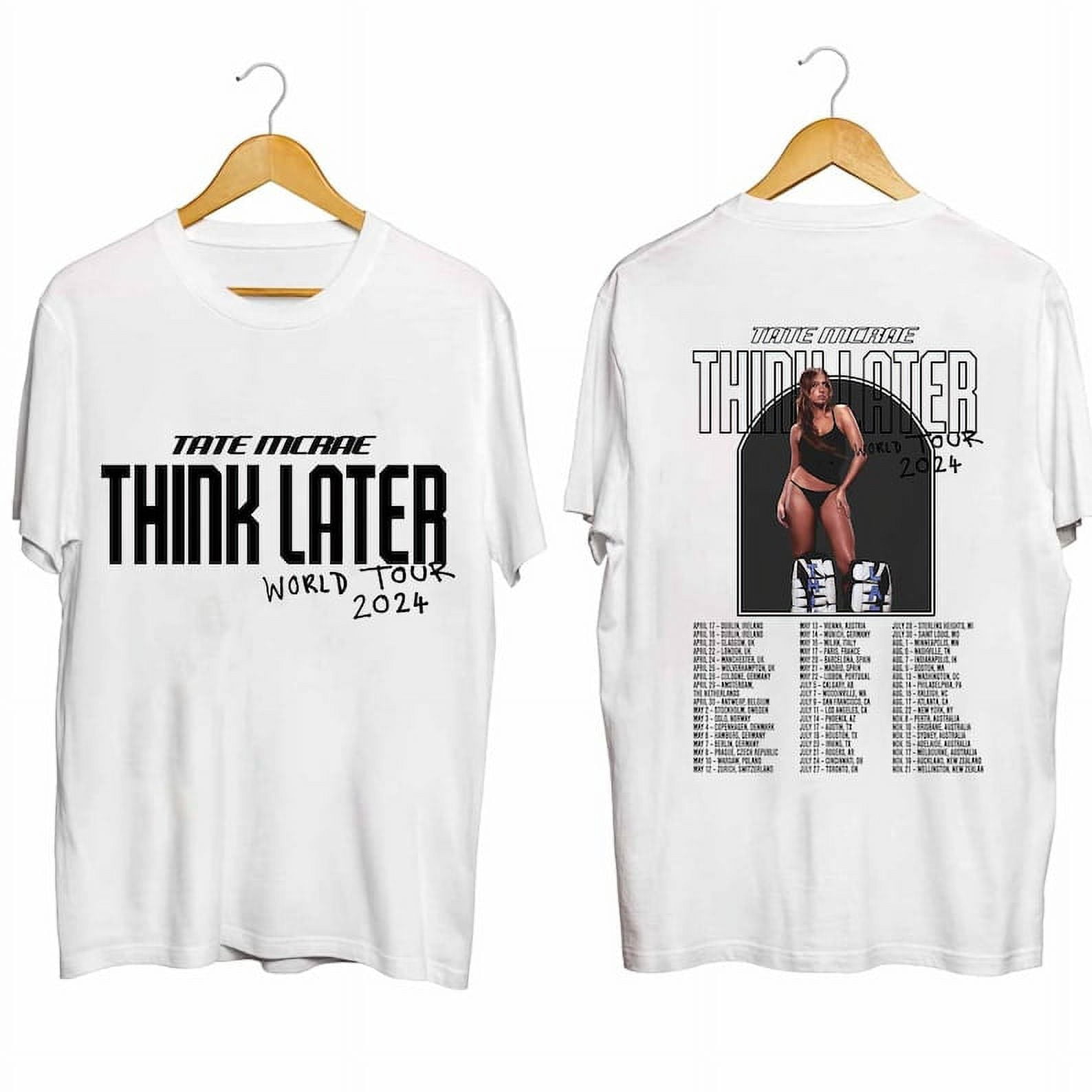Tate McRae The Think Later World Tour 2024 Tour Shirt, Tate McRae Fan Shirt, Tate McRae 2024
