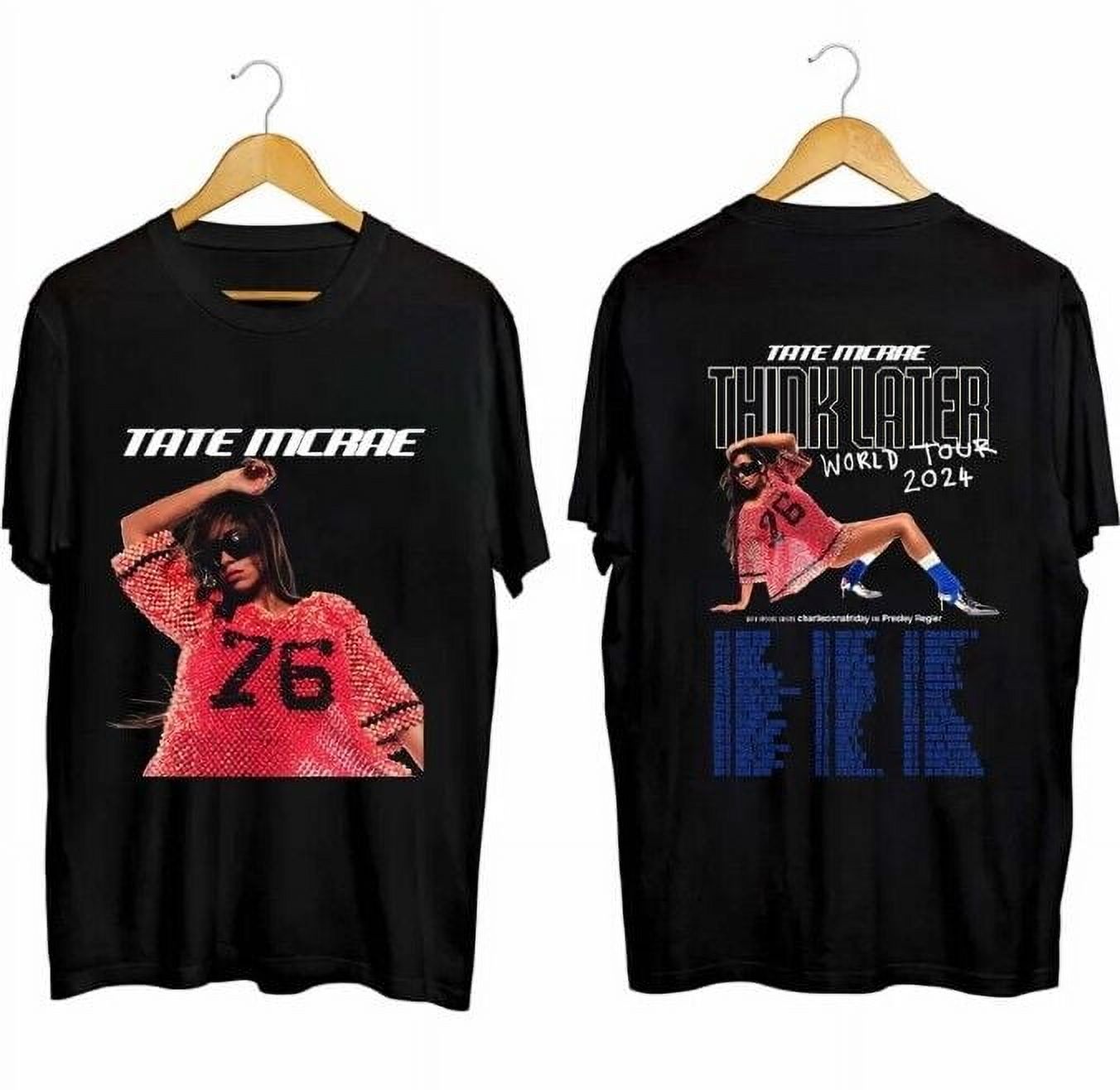 Tate McRae The Think Later World Tour 2024 Tour Shirt
