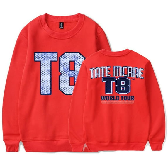 Tate McRae Think Later World Tour Crewneck Sweatshirts Winter Women Men Fashion Long Sleeve T-Shirts