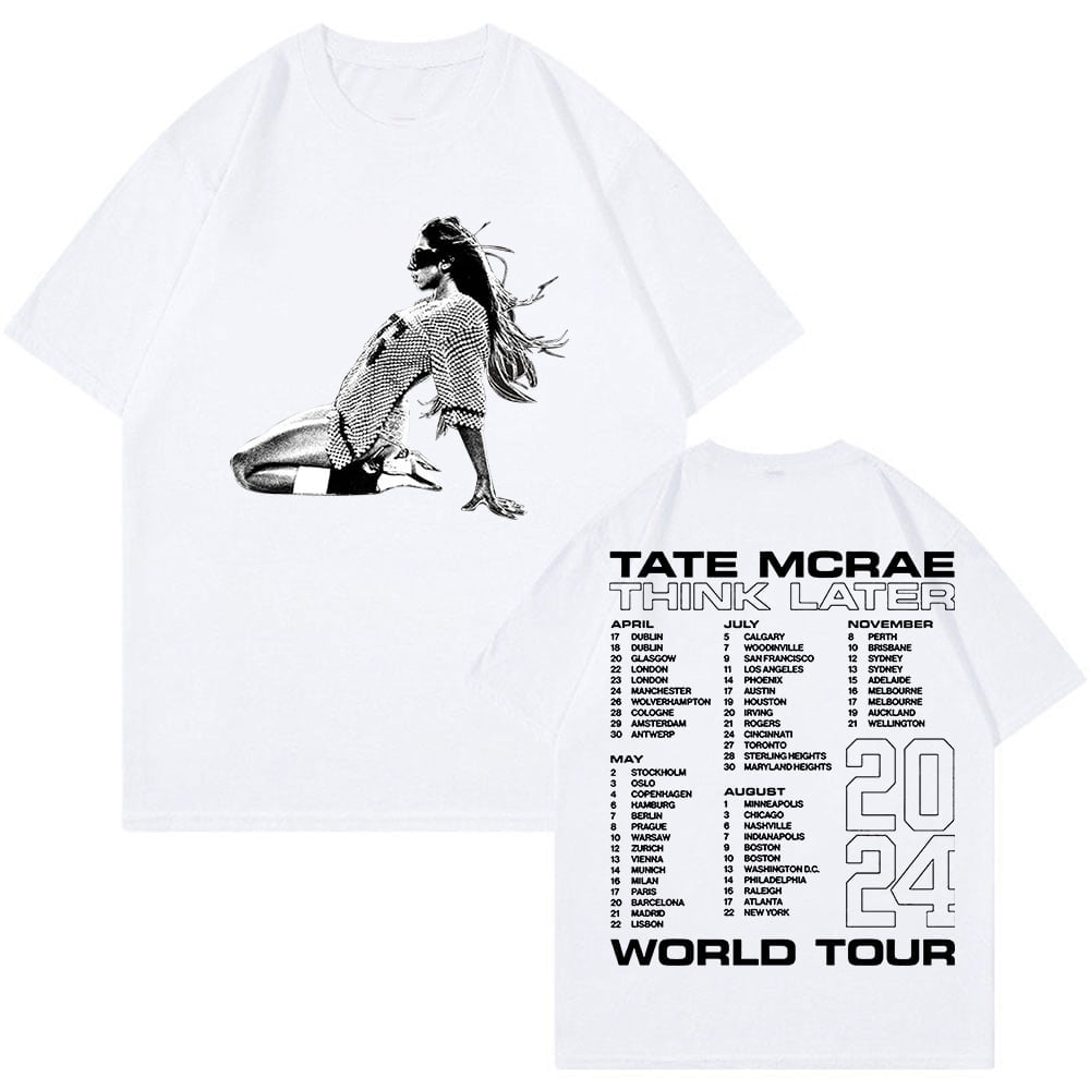 Tate McRae Album T-Shirt | Baumwolle Kurzarm | Unisex Streetwear | XS-3XL | Hip-Hop Style