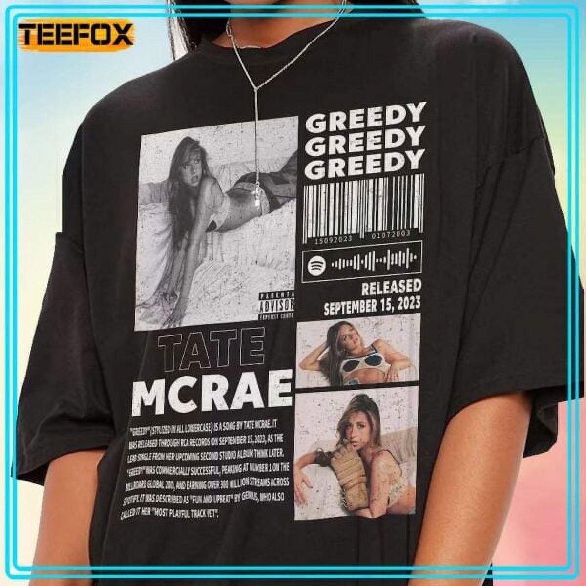 Tate Mcrae Greedy Album Tshirt