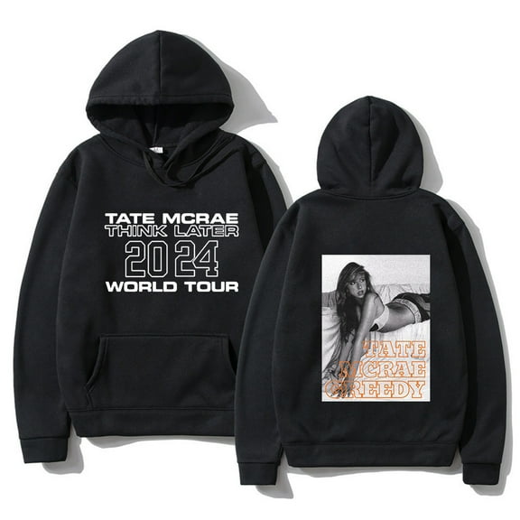 Tate Mcrae Greedy Album Tour Merch Hoodies Men Women Clothing Fashion Vintage Oversized Sweatshirts Harajuku Casual Pullover Y2k