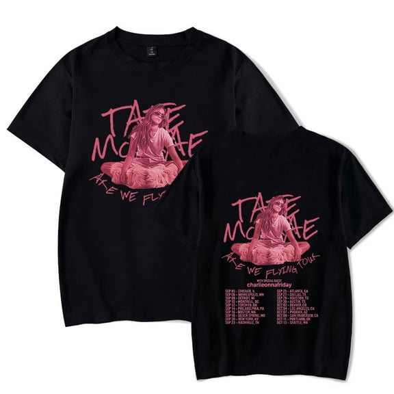 Tate Mcrae Merch Are We Flying Concert Merch T-shirt Short Sleeve New Logo Women Men Summer Tee Top Tshirt