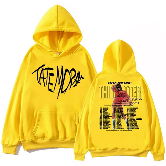 Tate Mcrae Merch Hoodie Think Later 2024 Tour Hoodie Harajuku Hip Hop Pullover Tops Sweatshirt