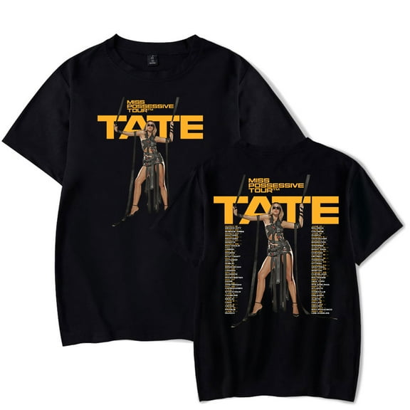 Tate Mcrae Miss Possessive Tour Tee Women Men Short Sleeve Crewneck T-shirt Fashion Tops