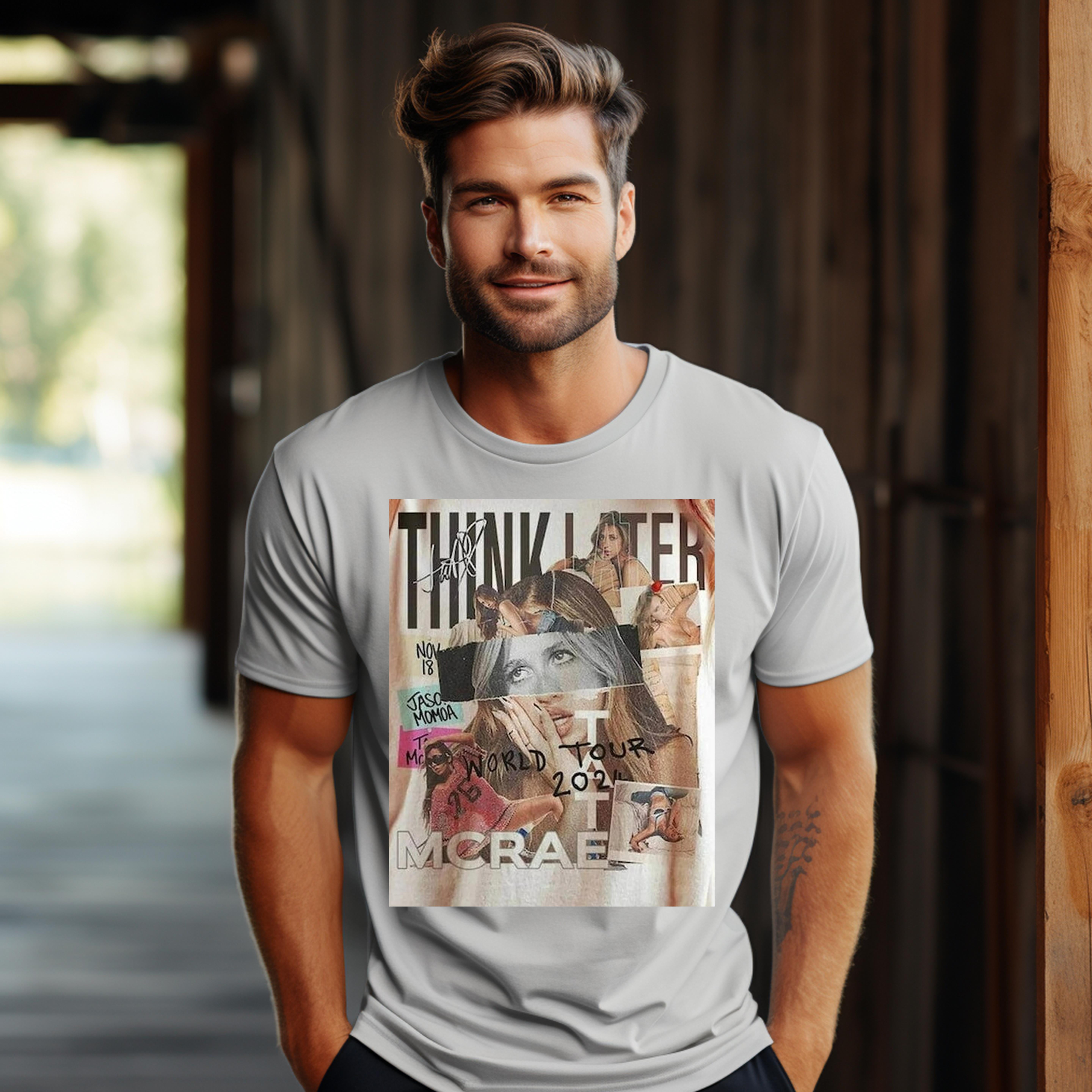 Tate Mcrae Shirt, Think Later World Tour 2025 Unisex Tee SHIRT Tops