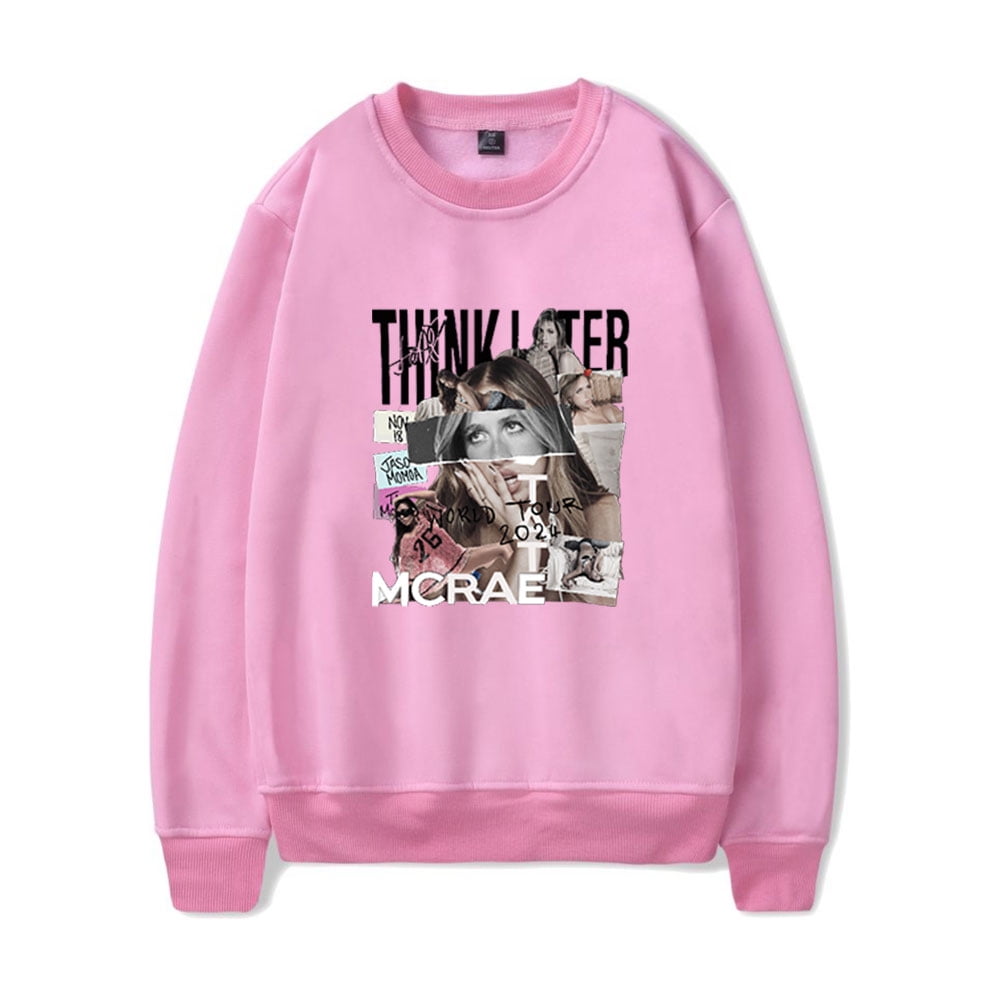 Tate Mcrae Sweatshirt Think Later World Tour 2024 Crewneck Fashion 