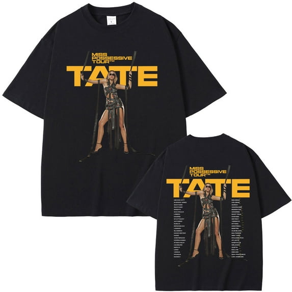 Tate Mcrae T8 Graphic T Shirt Men Women Fashion Vintage Trend T-shirt Summer Men Casual Boy Crewneck Short Sleeve