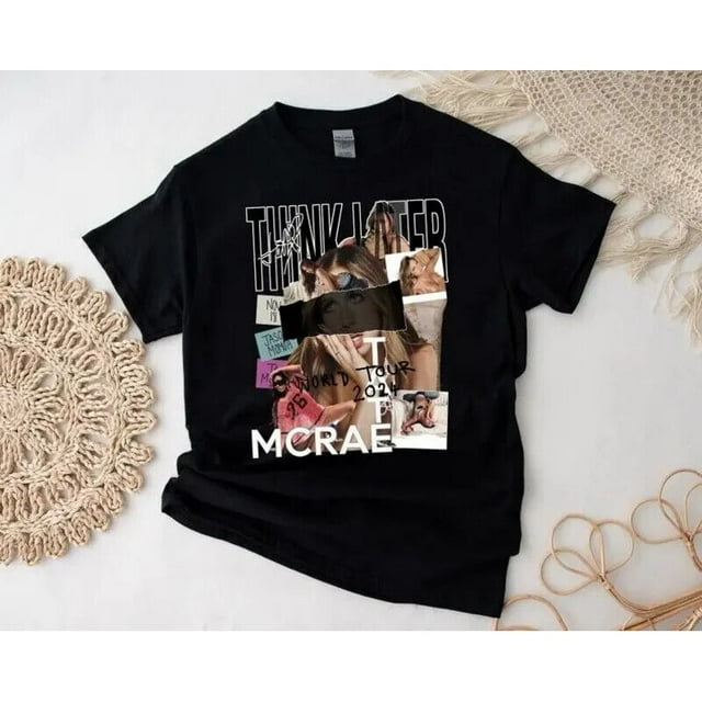 Tate Mcrae The Think Later World Tour 2024 Graphic Black TShirt Gift