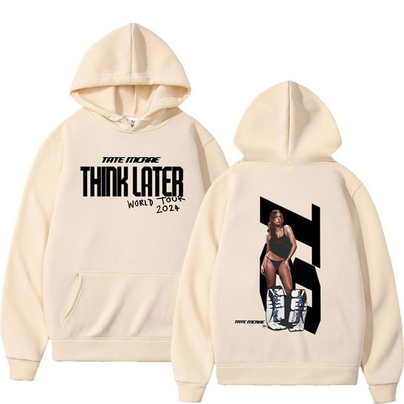 Tate Mcrae The Think Later World Tour 2025 Hoodies Men Women Fashion Vintage Sweatshirts Harajuku Long Sleeve Oversized Pullover
