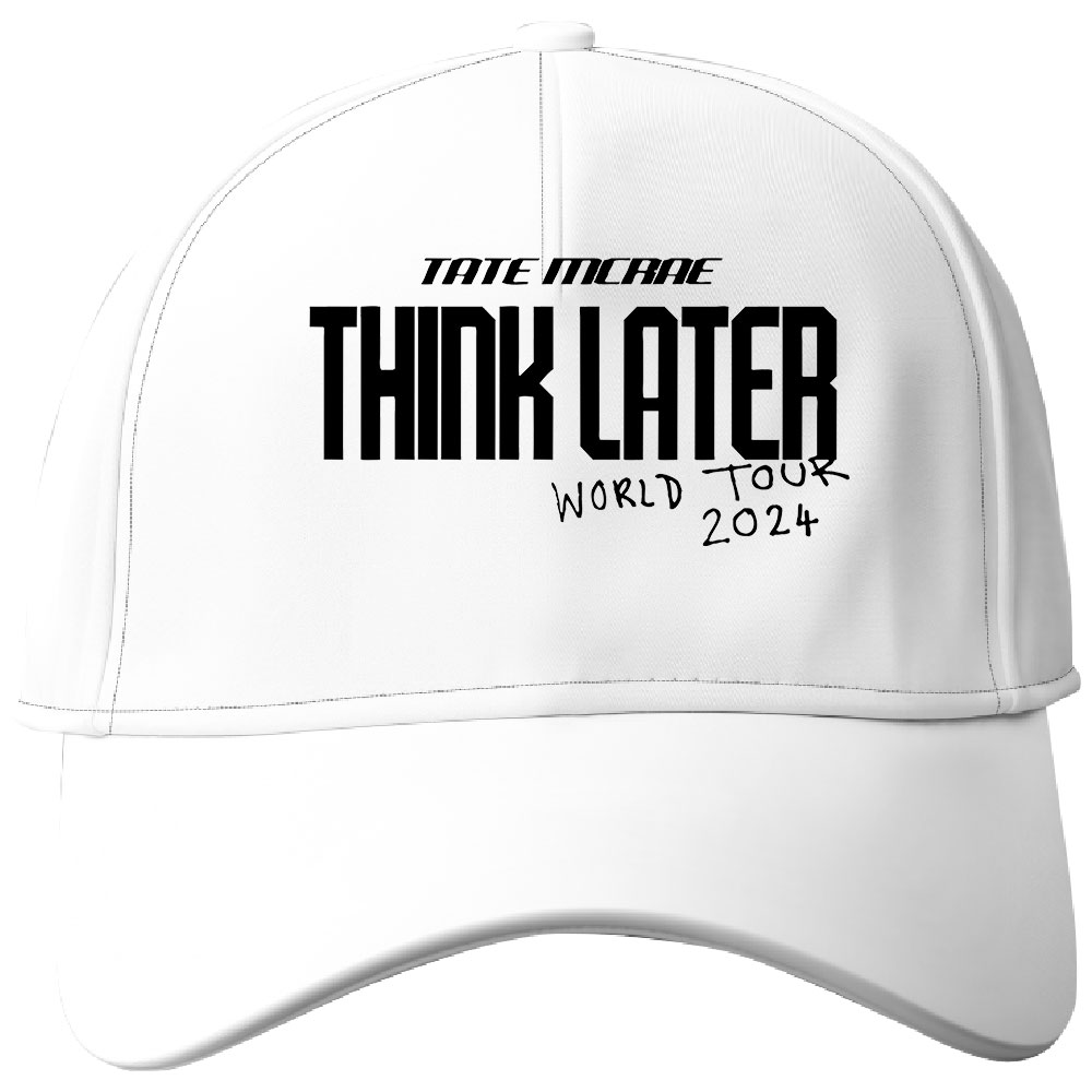 Tate Mcrae Think Later World Tour 2024 Baseball Caps Hip Hop Baseball