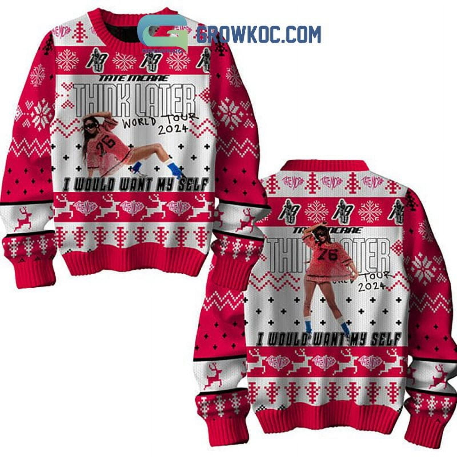 Tate Mcrae Think Later World Tour 2024 Ugly Sweater