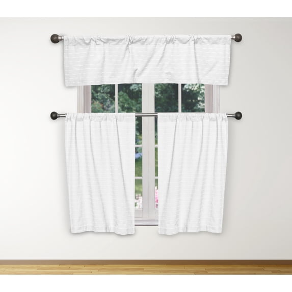 Tate Solid Cotton Kitchen Curtain & Tier Set