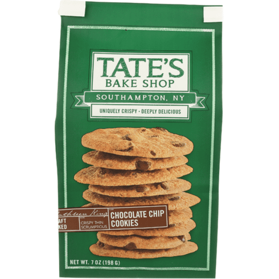 Tate's Bake Shop Chocolate Chip Cookies 7 oz - Pack of 2