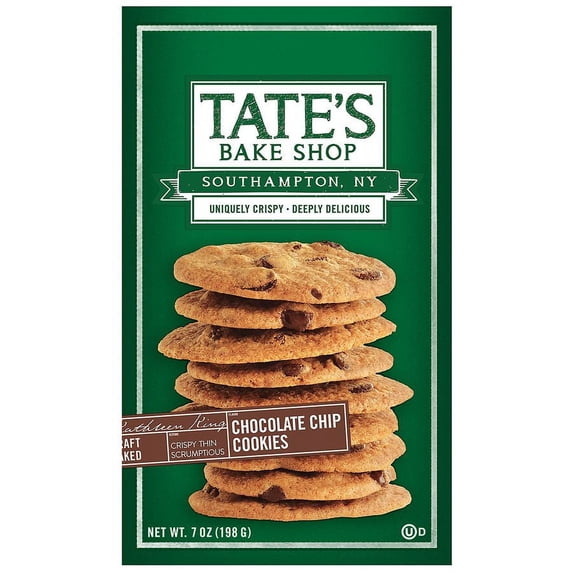 Tate's Bake Shop Cookies, Chocolate Chip, 7 Oz